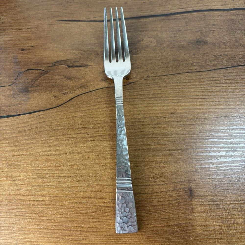 Gorham Stainless Dinner Fork BALUSTER Japan Hammered Design Studios 18/8